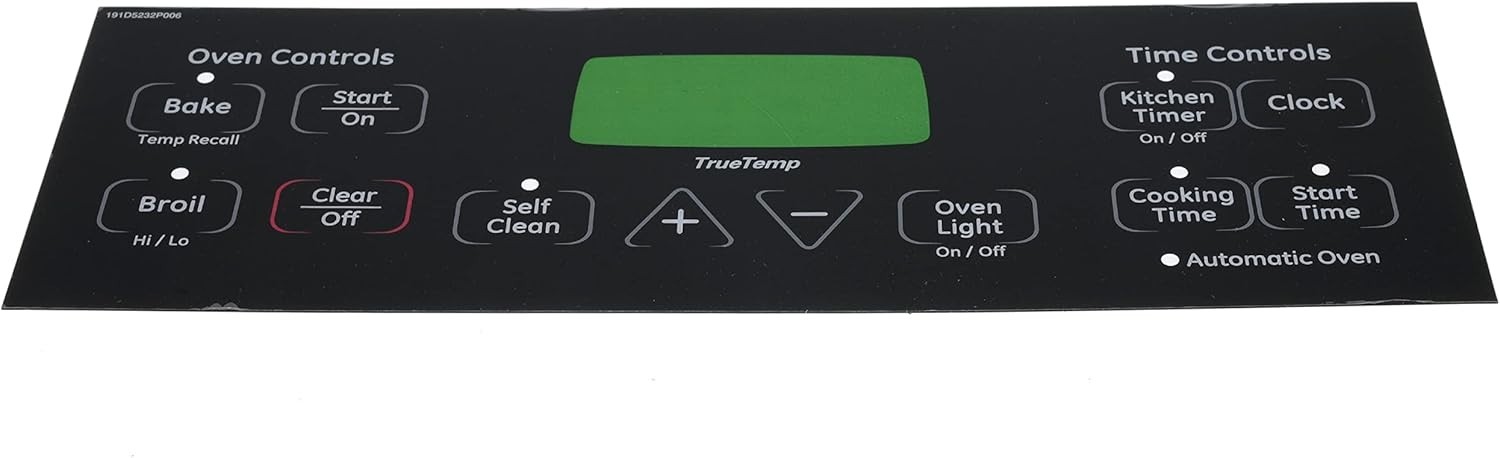 GE Range Stove Oven Overlay (WB27T11229)