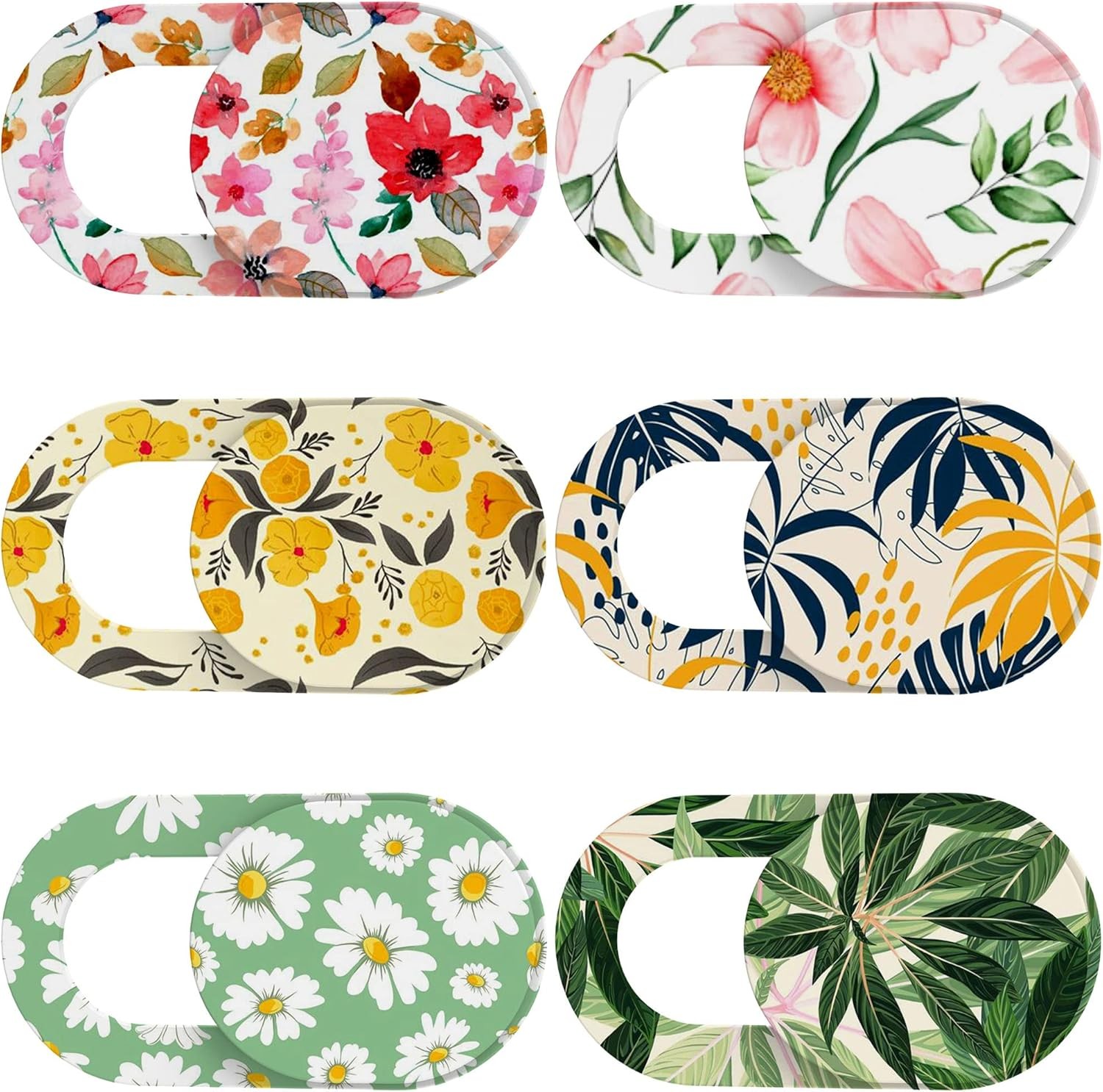 Laptop Camera Cover Slide Cute (6 Pack), Ultra Thin Webcam Cover for iPhone iPad