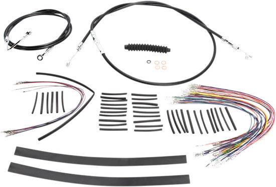 Magnum XR Clutch Brake Cable Kit Upper Black w Chr for 12-14in ABS Police 08-13