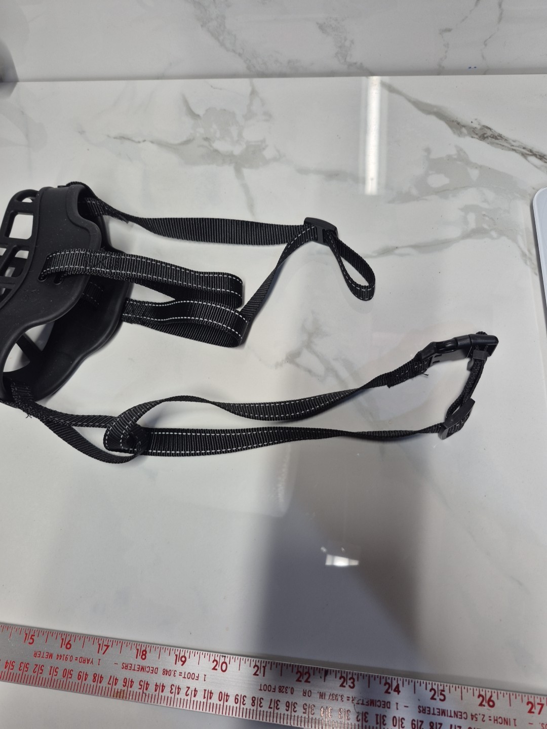 Dog Muzzle Size 4 Dog Training Small Breed Rubber Nylon Black No Box.