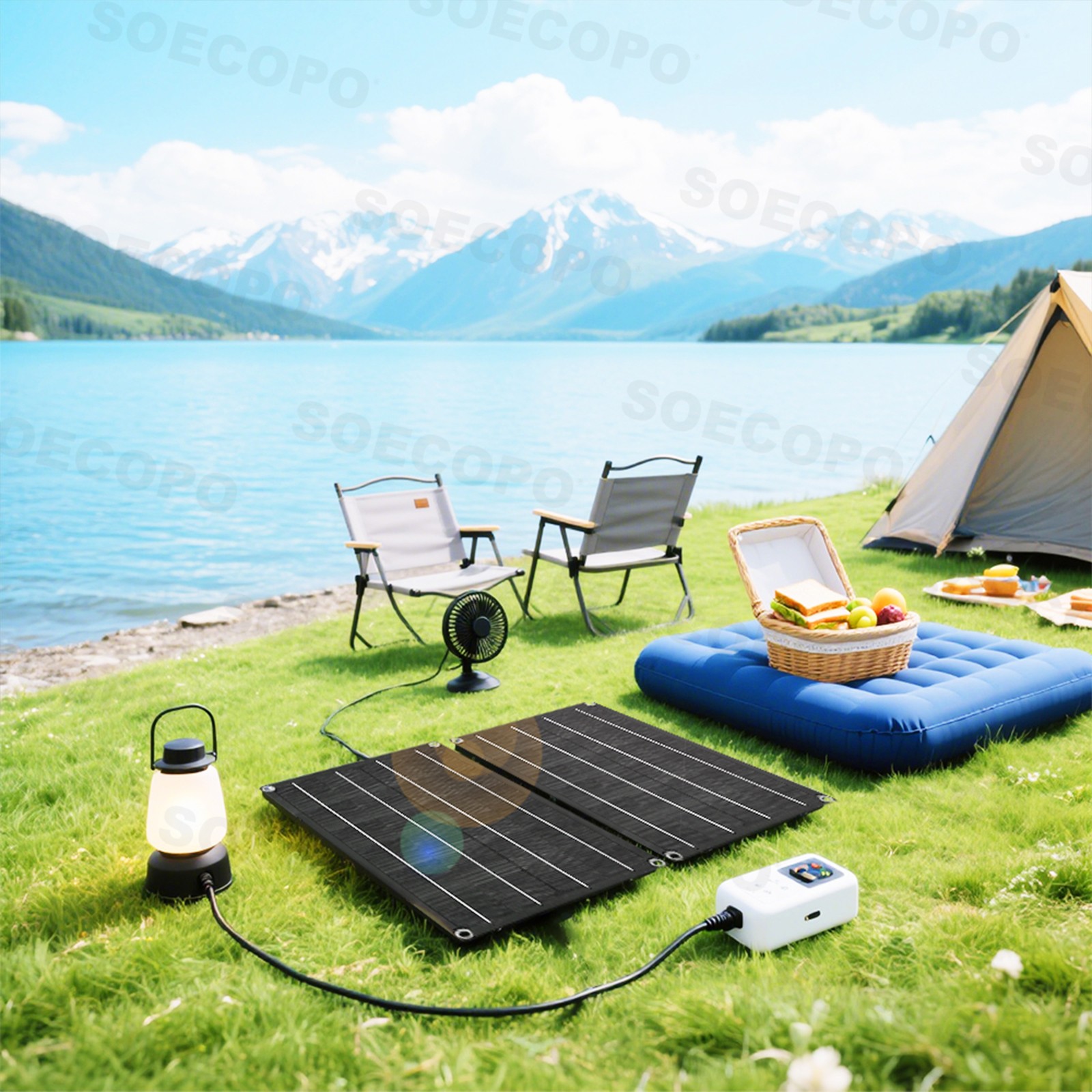 1200W Solar Panel Set - 2 x 600W Concentrator Panels + 100A Controller Outdooryc