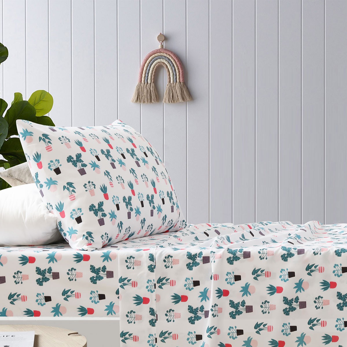 Plant Kids Printed Sheet Set by Happy Kids