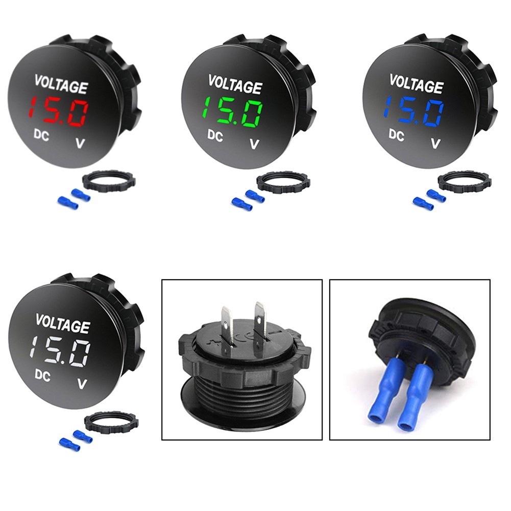 High Visibility LED Voltmeter for Monitoring Voltage in Vehicles
