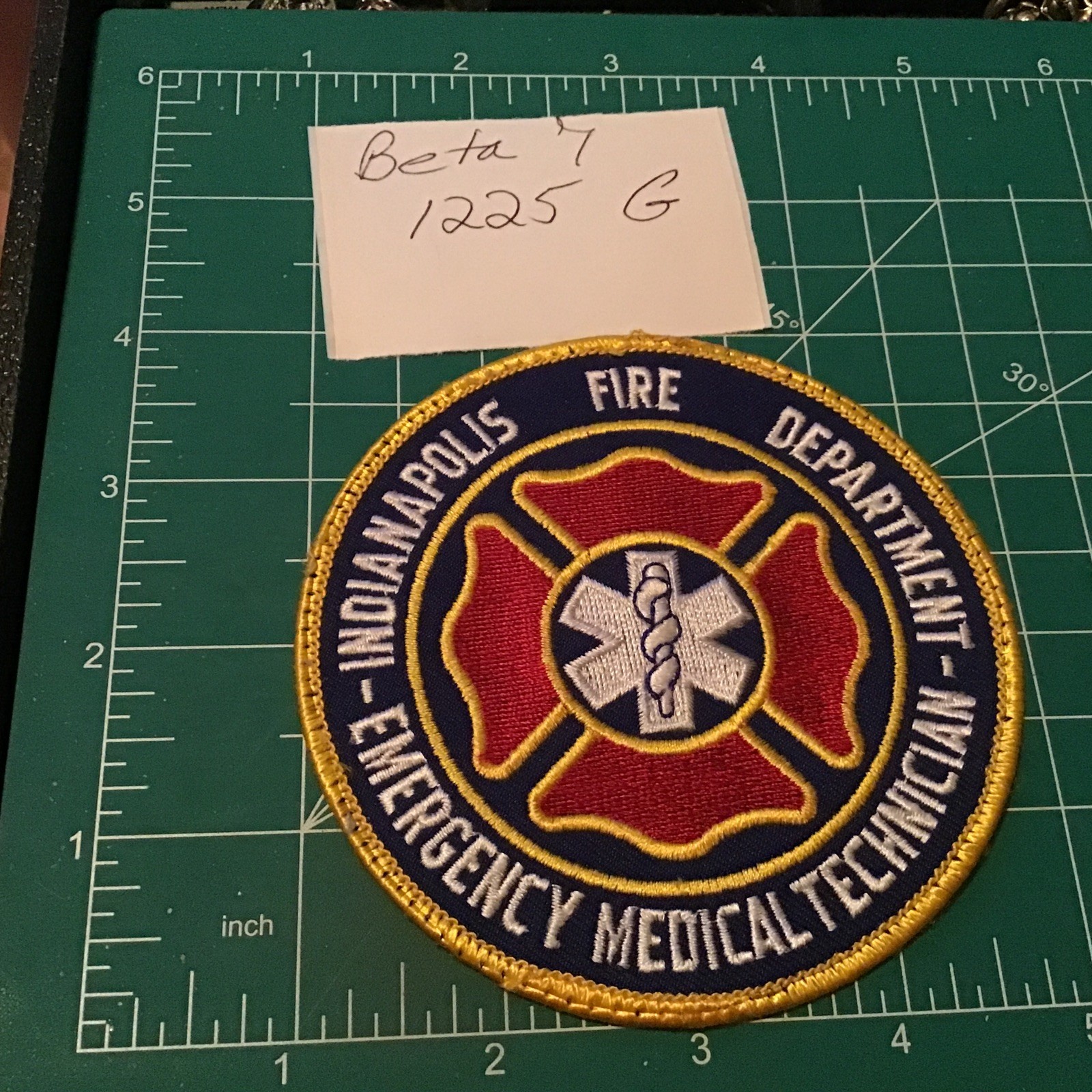Indianapolis Fire Department Emergency Medical Technician EMT Patch Indiana IN