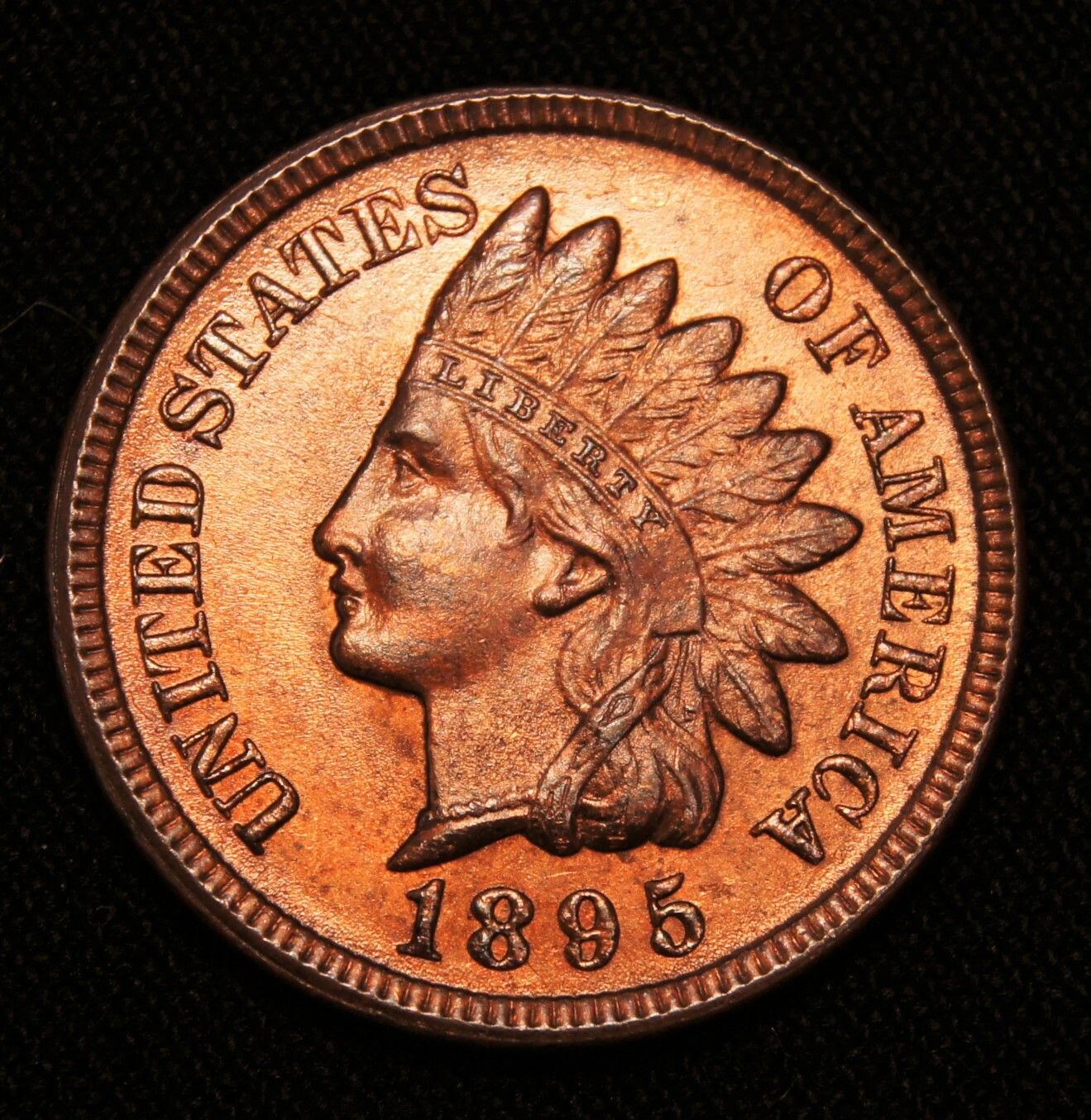 1895 Indian Head Penny, MS++++R/B