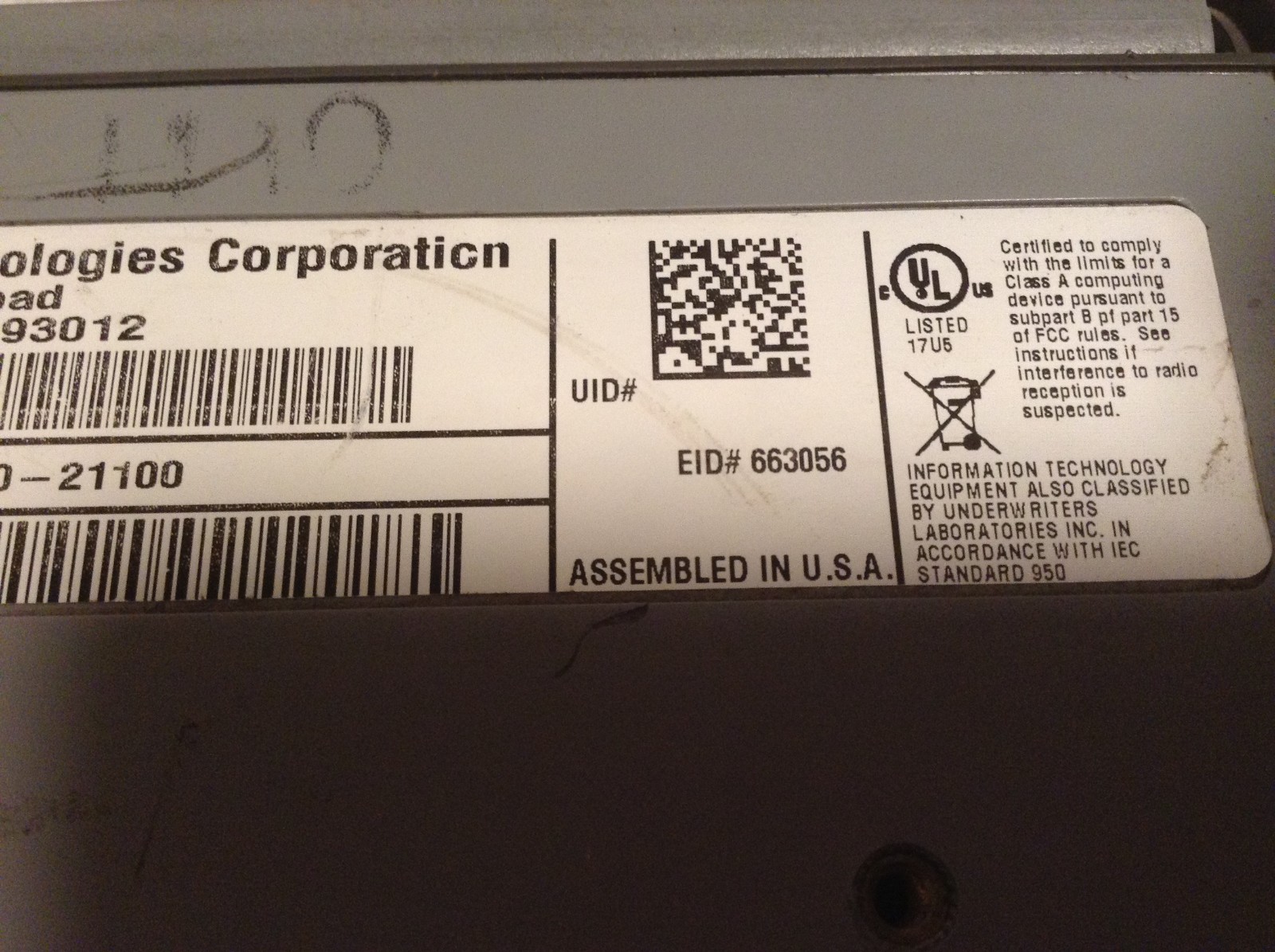 Zebra PA403-010-21100 Printer PA403