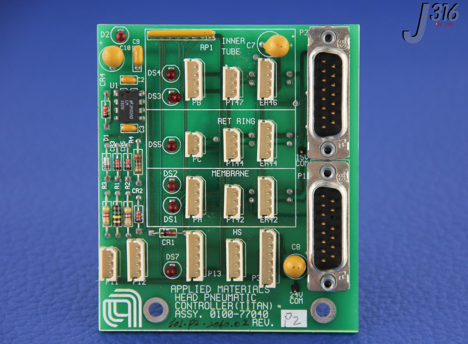 5208 APPLIED MATERIALS PCB - HEAD PNEUMATIC CONTROLLER BD (TITAN) 0100-77040