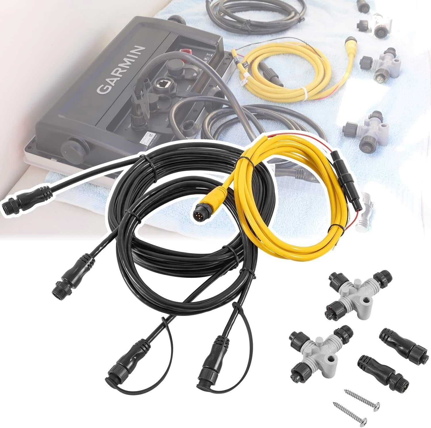 Garmin NMEA 2000 Starter Kit N2K Network Cable Drop/Power/Backbone/Connectors