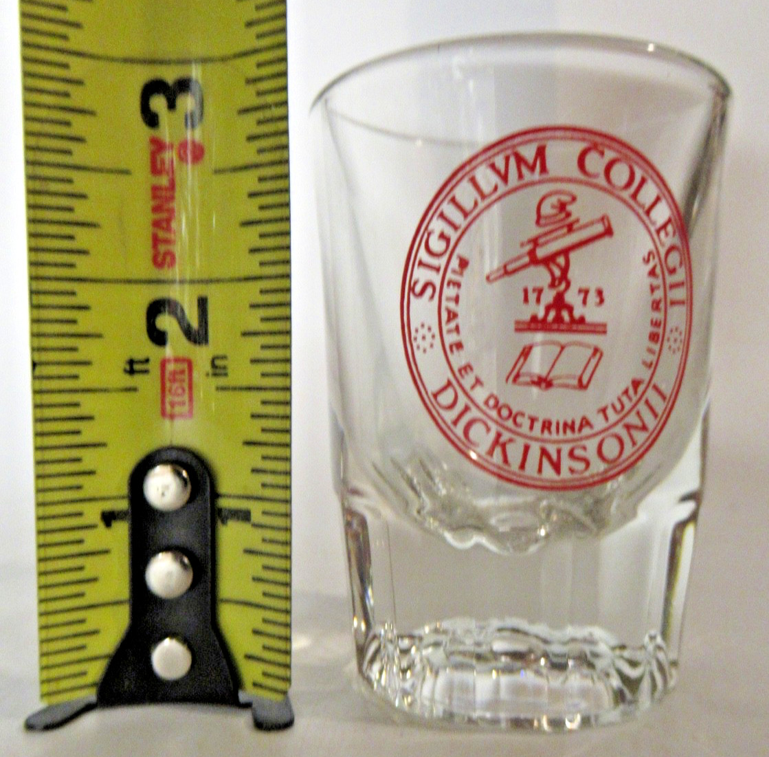 Dickinson College Clear Shot Glass