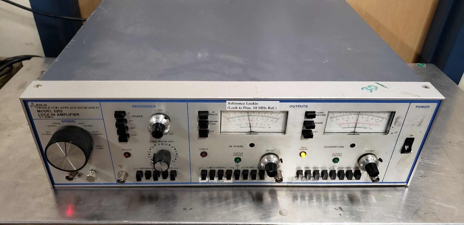 Princeton Applied Research  EG&G Model 5202 Lock-In Amplifier 0.1-50MHz