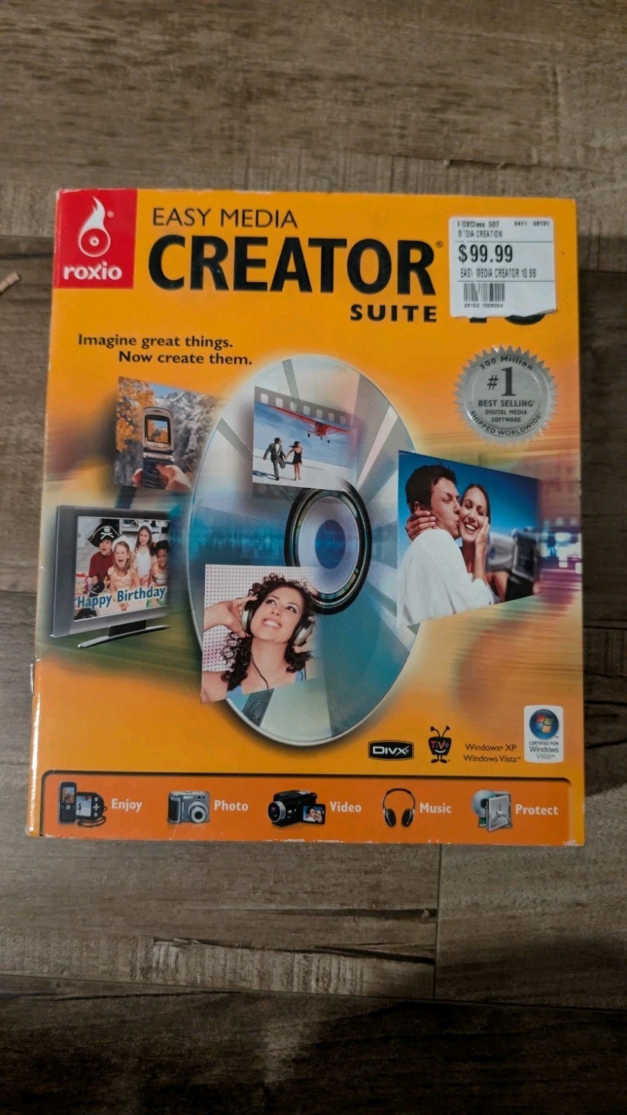 ROXIO EASY MEDIA CREATOR SUITE 10 software New Old Stock