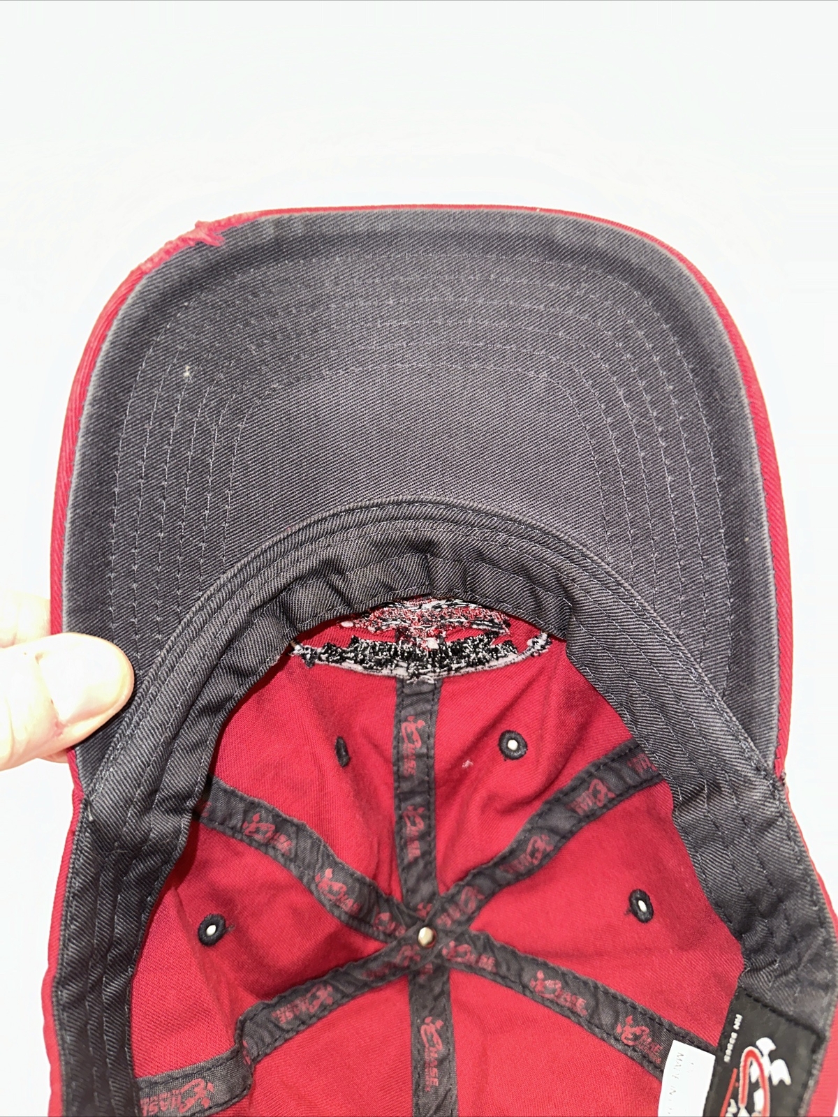 Gillette Evernham Budweiser Kasey Kahn 9 Red Hat Cap Authentic NASCAR Distressed