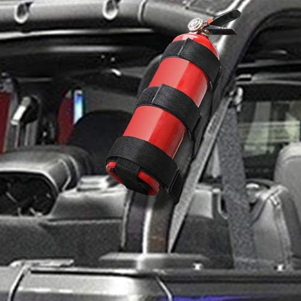 Car Roll Bar Fire Extinguisher Holder Mount Bracket Adjust 2.3-3.4" Universal US
