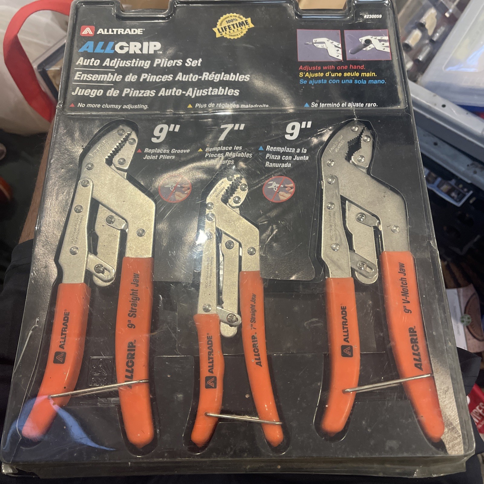 Alltrade Allgrip Auto-Adjusting Pliers Set (Model 230059)