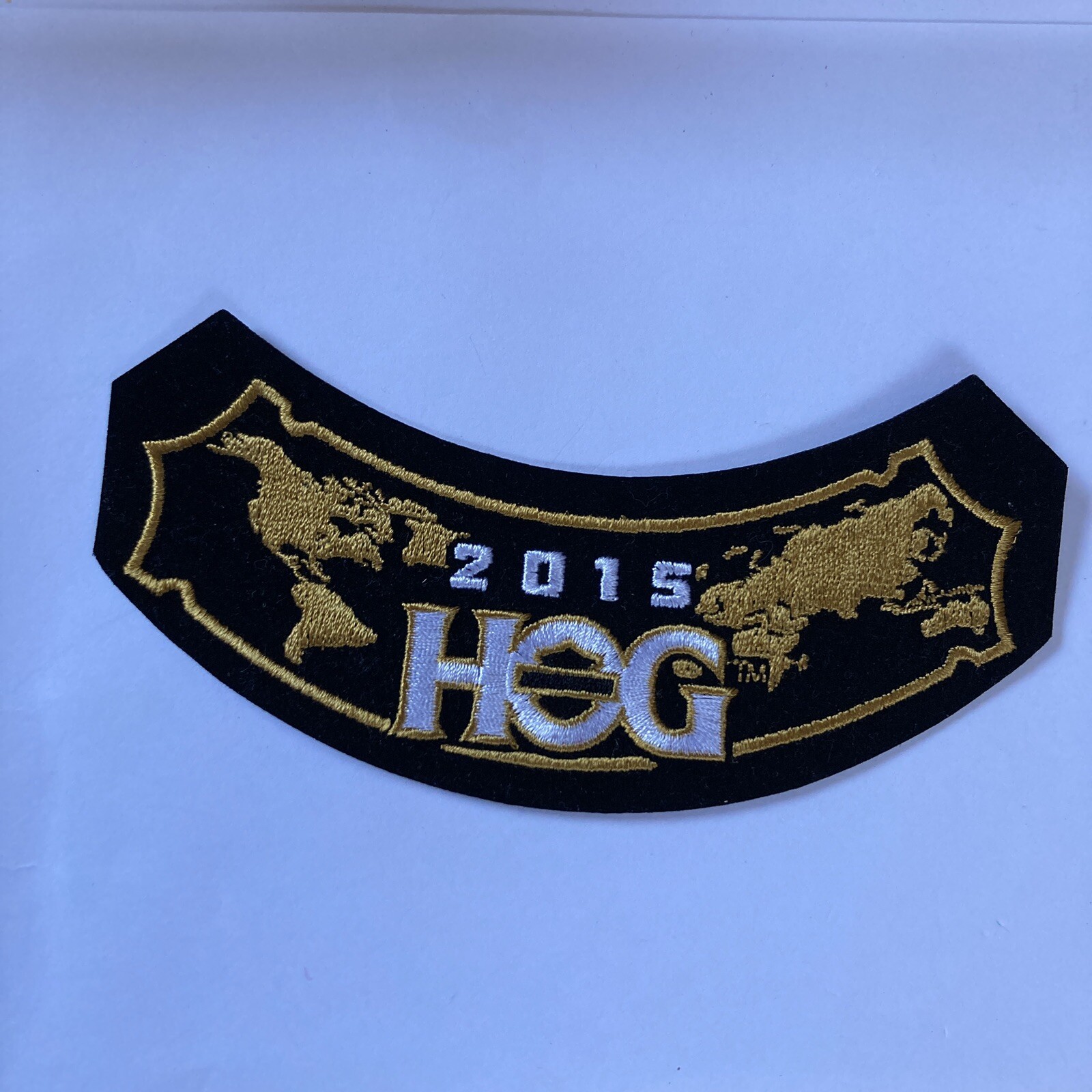 2015 HOG Membership rocker Patch HARLEY DAVIDSON OWNERS GROUP HD Black