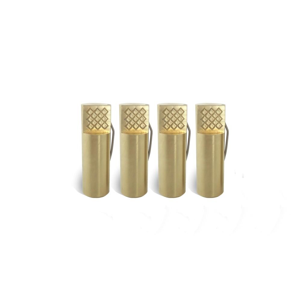 Taytools Solid Brass Round Workbench Dogs for 3/4 In Holes 2-Pack 2-3/8" 776117