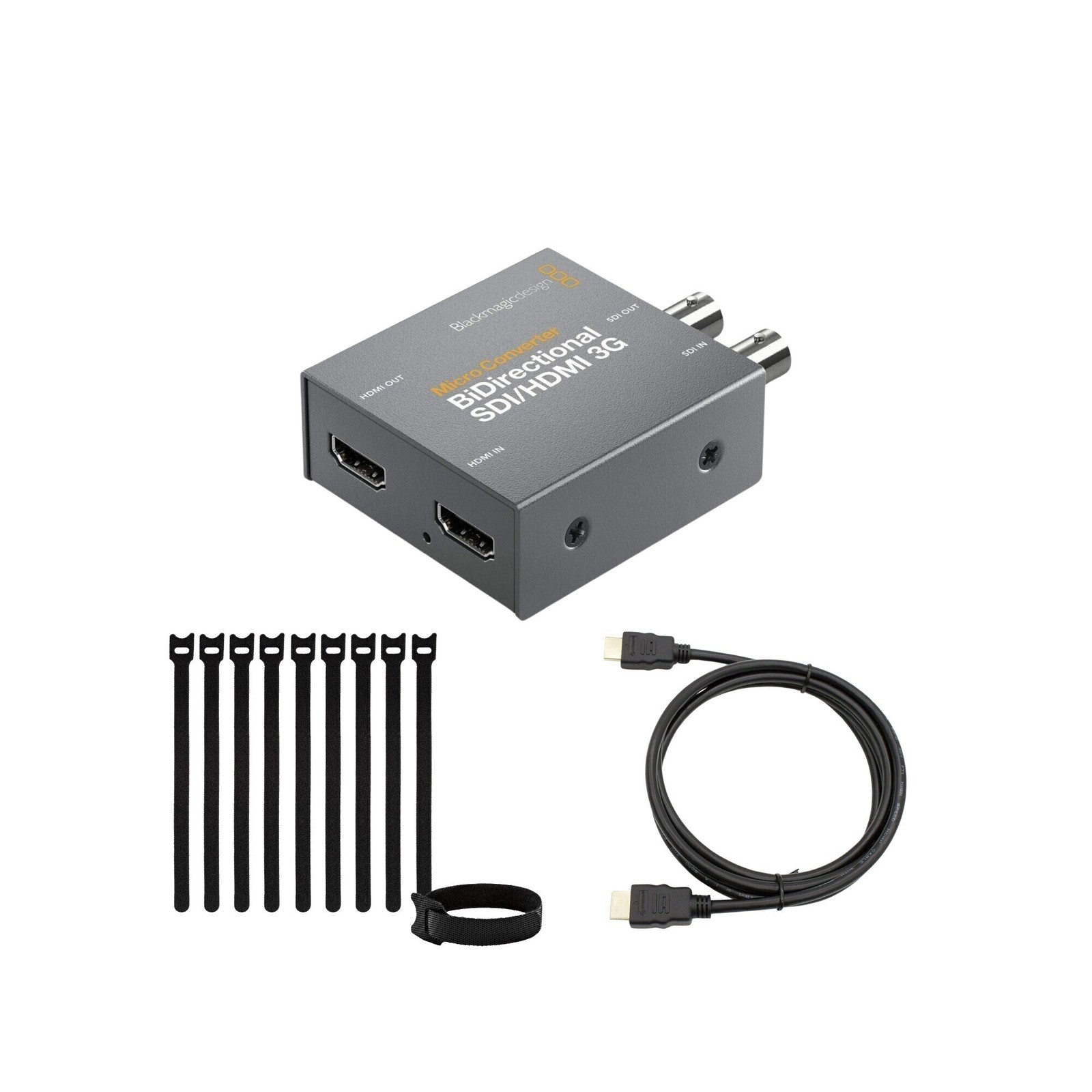 Blackmagic Design Bi-Direct SDI-HDMI 3G PSU Micro Converter Black 10-Pack Bundle