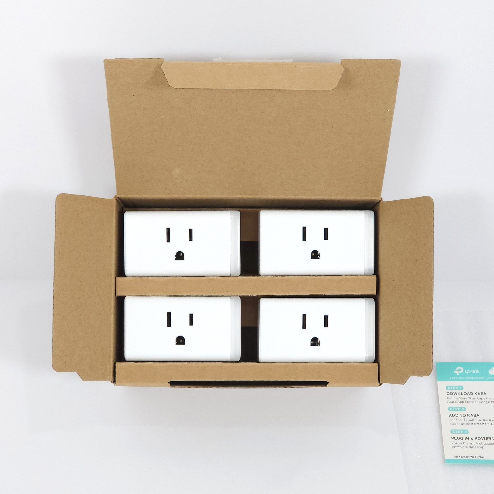 NIOB TP Link Kasa Smart Wi-Fi Plug Mini 4-Pack Model HS103P4(US)