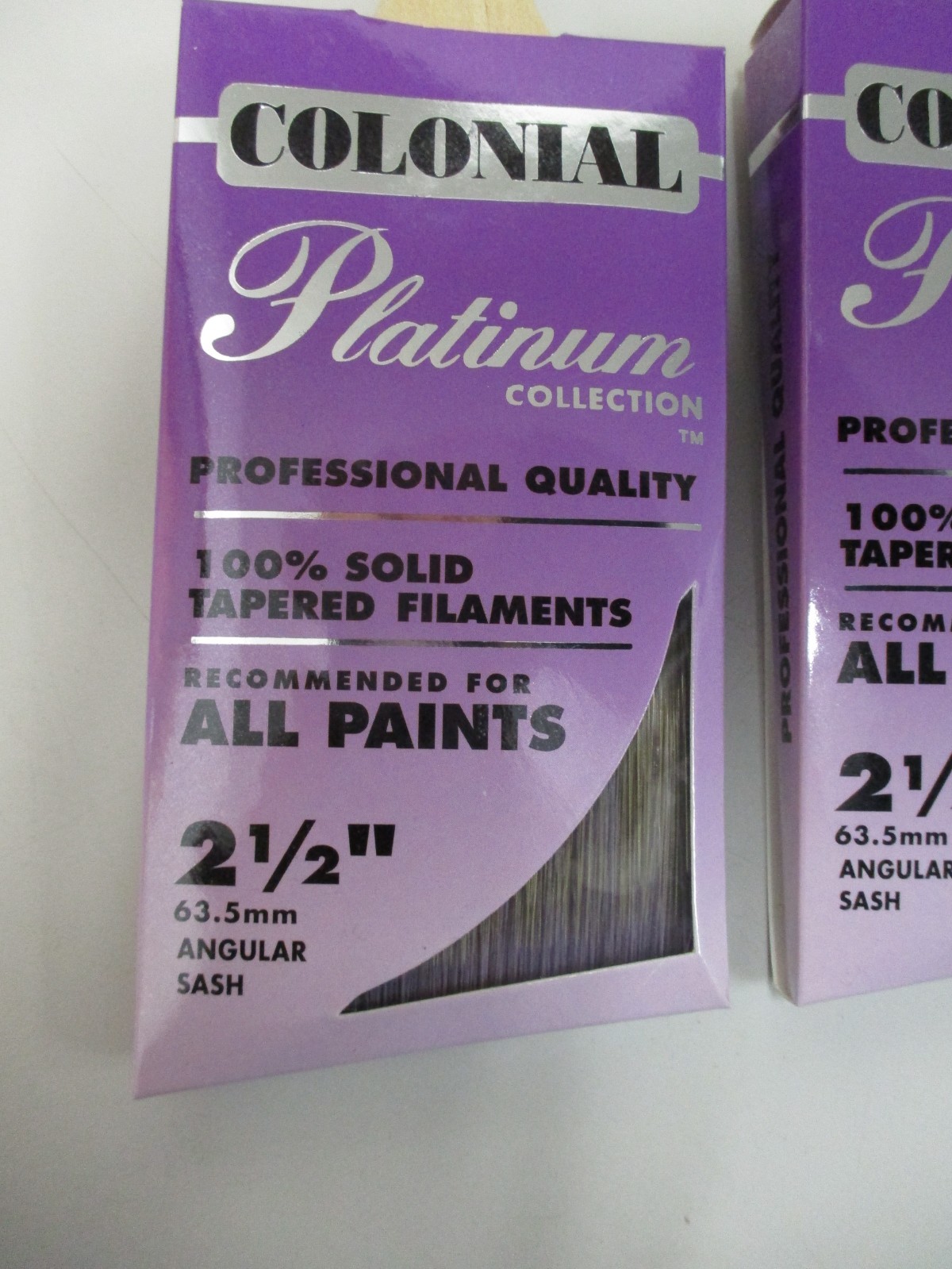 3 Colonial Platinum 2-1/2" Paint Brushes