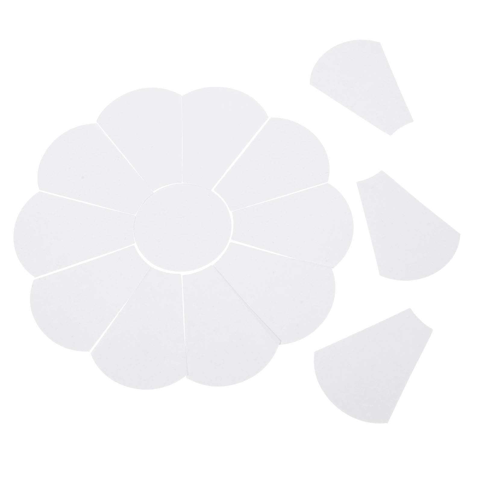 44 Pcs Paper Quilting Template, , Reusable, Flower Shape Paper Piecing Stenci...