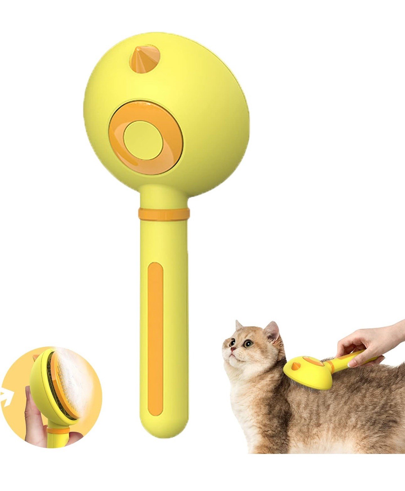 New! Pet Hair Slicker Brush, 244 Bristles With Protective Tips. Easy Clean