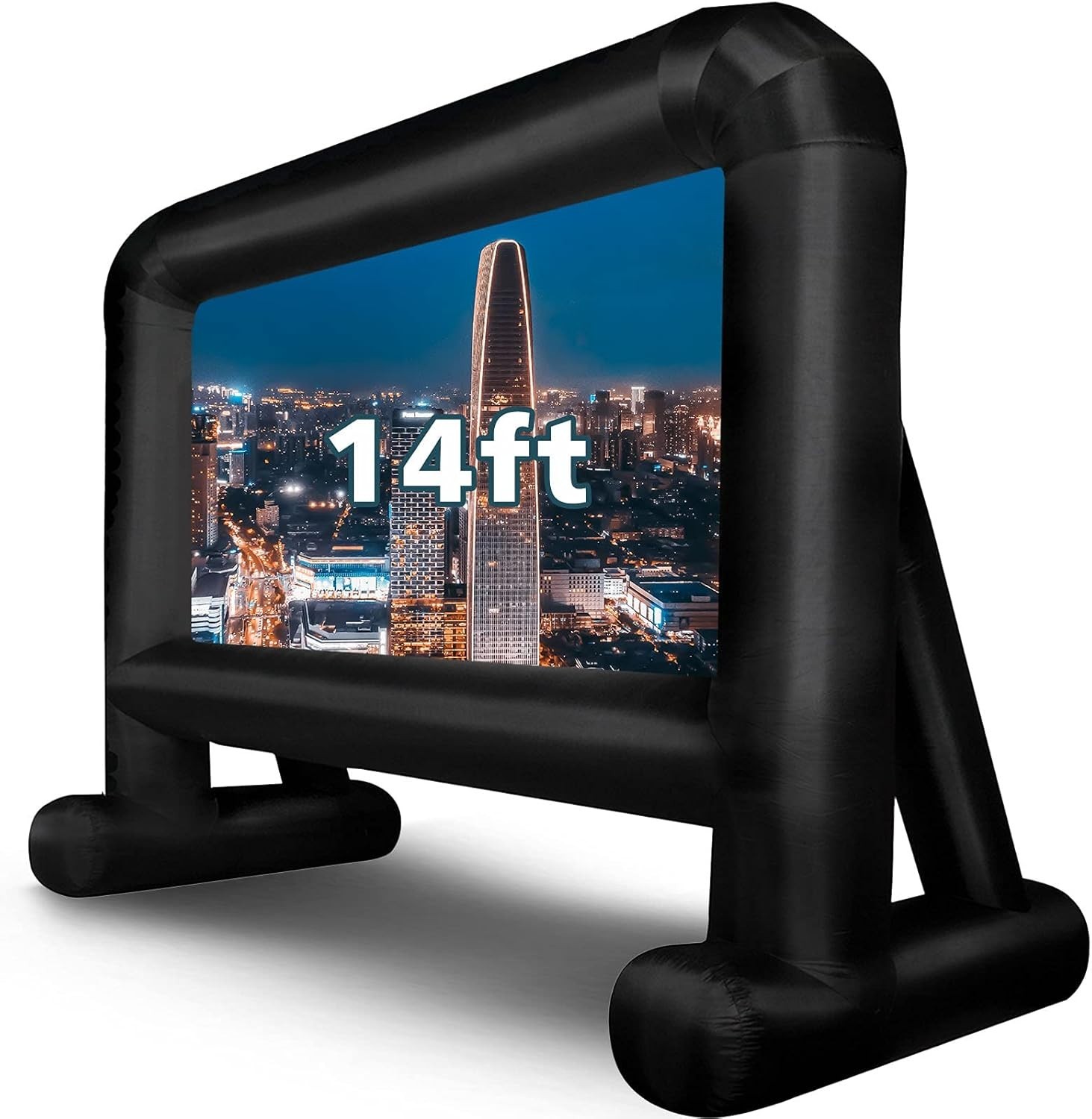 14 Ft Inflatable Outdoor Movie Screen Front Rear Projection Polyester
