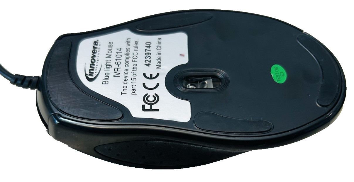 Innovera IVR-61014 Blue Light Mouse USB Wired Black