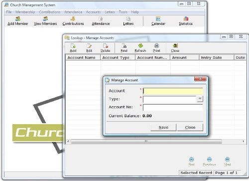 Church Management Software Professional Membership System; Church Facilities,...