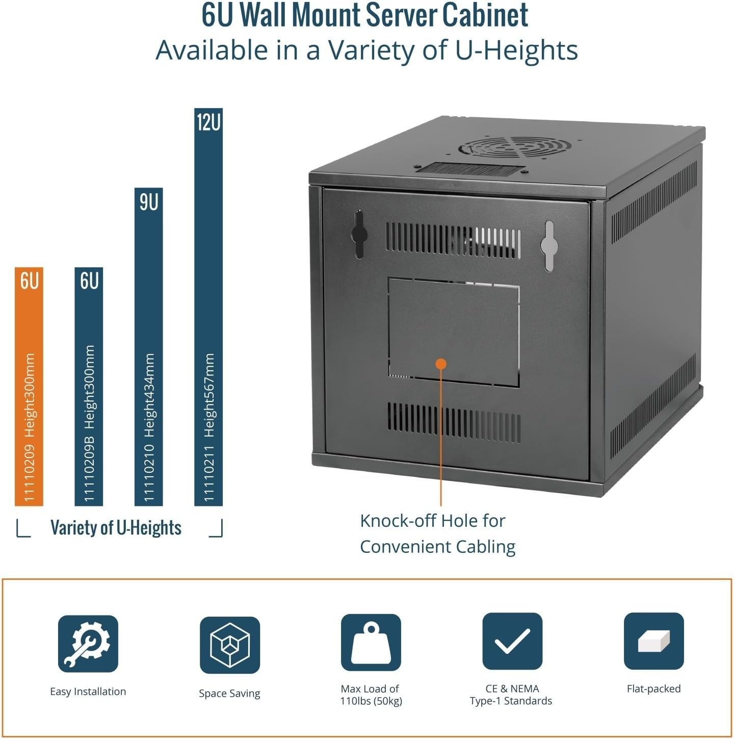 Space-Saving 6U 10 Inch Network Rack - Ideal for Home and Professional Use