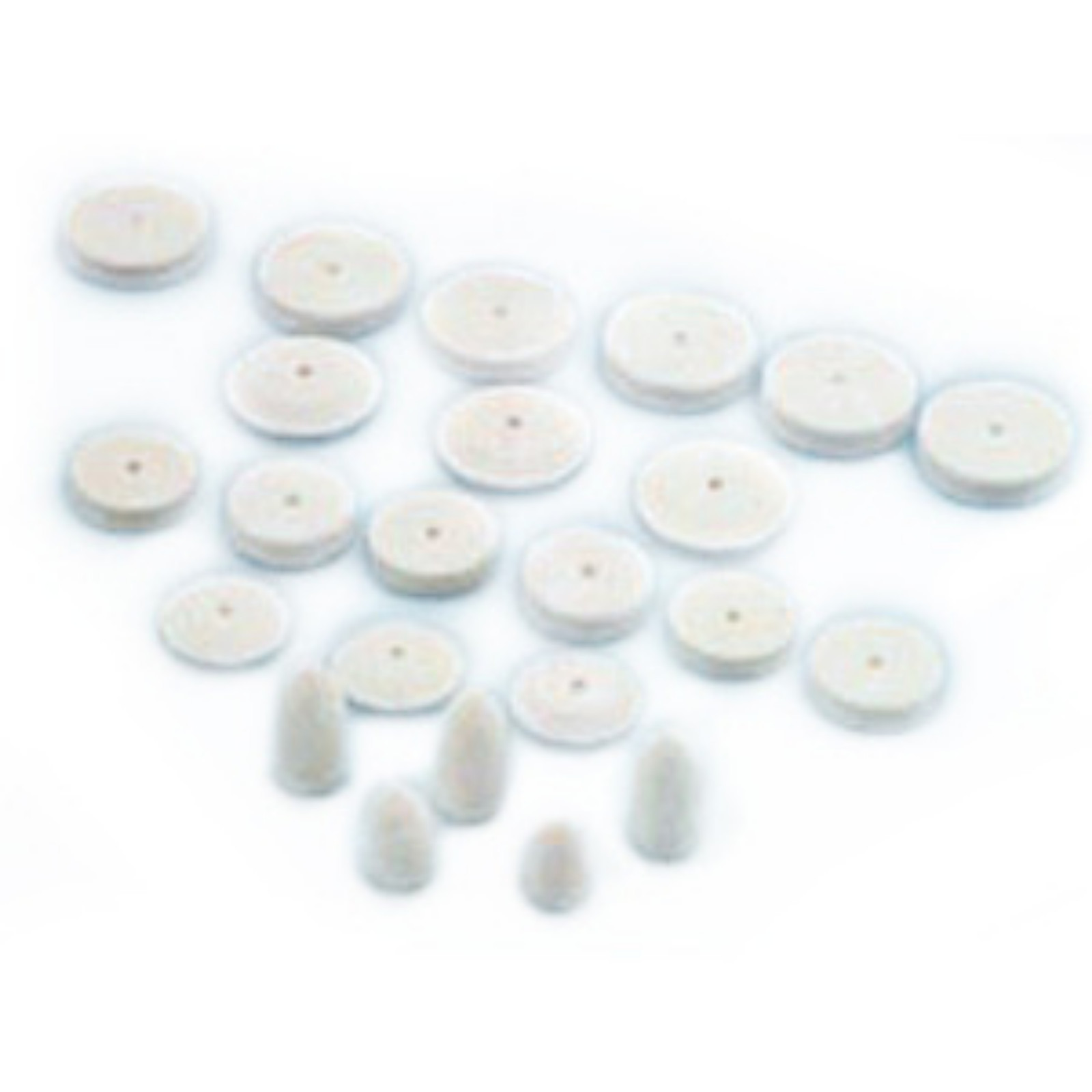 Buffalo - 5/8" Hard Sq, Edge Minim Felt Wheels, Pkg. of 24