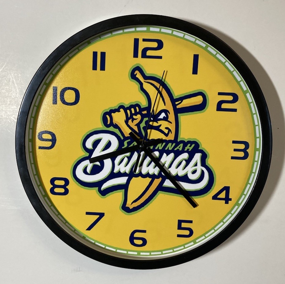 Savanna Bananas logo  Battery Operated Wall Clock