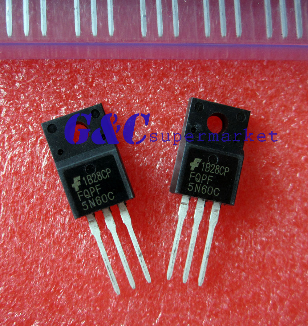 10PCS FQPF5N60C MOSFET N-CH 600V 4.5A TO-220F NEW GOOD QUALITY