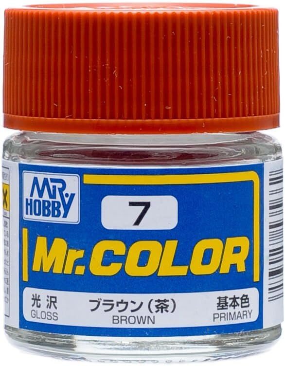 Mr. Hobby C7 Mr. Color Gloss Brown Lacquer Paint 10ml - US