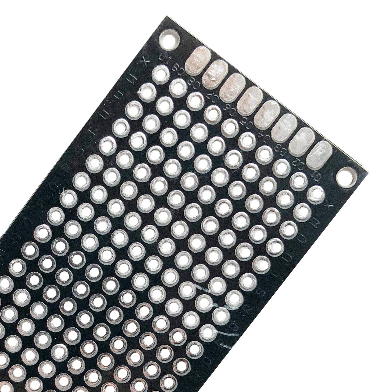 32 PCS 2x8cm Double Sided PCB Board Prototype Kit Soldering 2 Colour Circuit