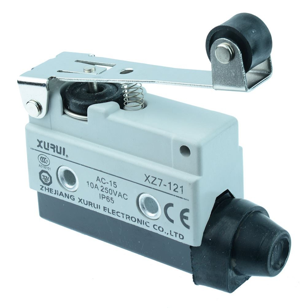 Long Roller Lever Plunger Microswitch IP65 NO/NC 250V 10A