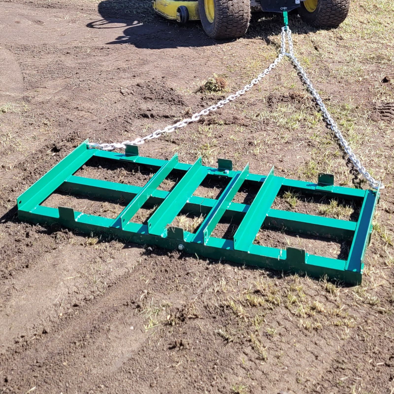 LANDZIE Drag Harrow Driveway Grader for ATV, UTV - 4 Ft Tractor Tow Behind Rake