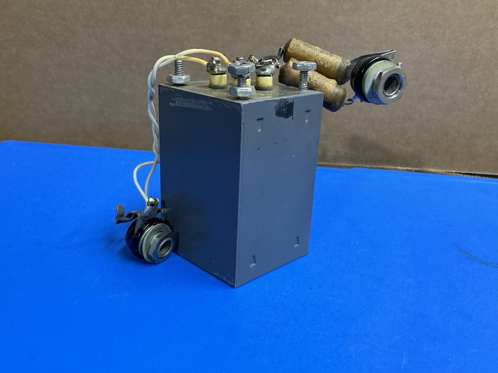 VTG. AUDIO TRANSFORMER USE FOR PHONE(IN) TO TAPE RECORDER(OUT)-REMOVED FROM CASE