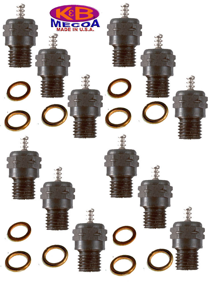 K&B 7300 LONG REACH HP GLOW PLUGS  card of 12 --- Best Plug for your engine