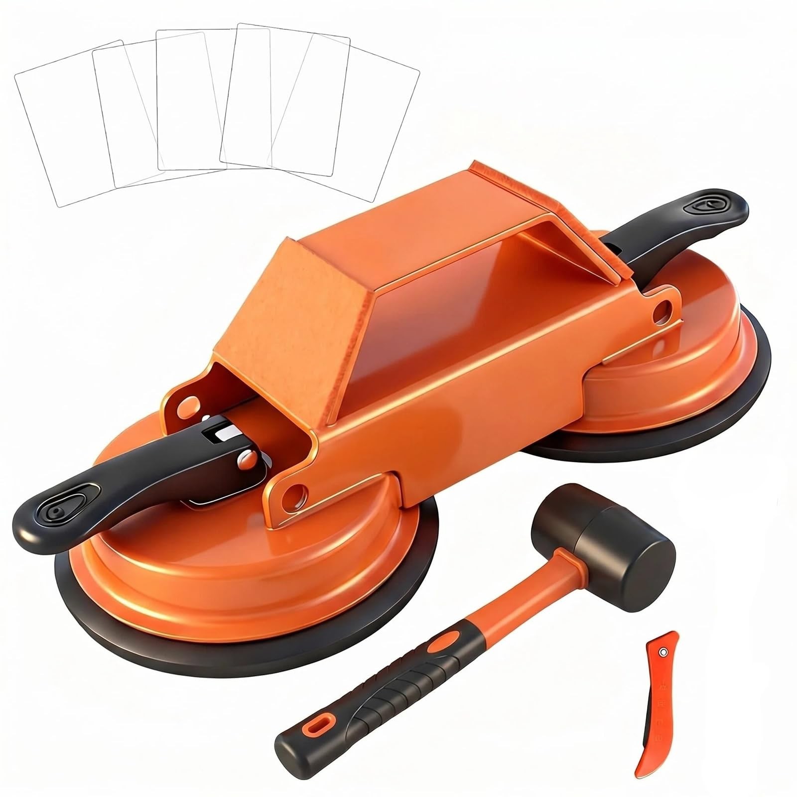 Floor Gap Fixer Tool Heavy Duty Striking Surface Laminate Repair Tool Orange