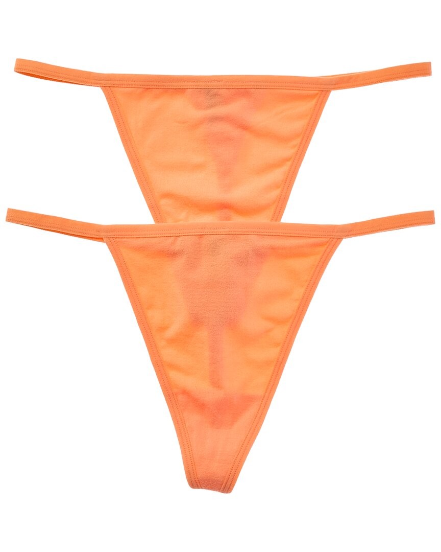Bamboo Set Of 2 Seamless Cheeky G-String Women's