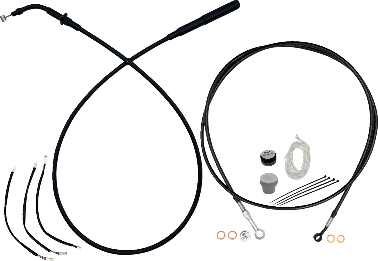 FAT BAGGERS INC. EZ Install Kit - 12" Handlebars - Upper Clutch - Full Length -