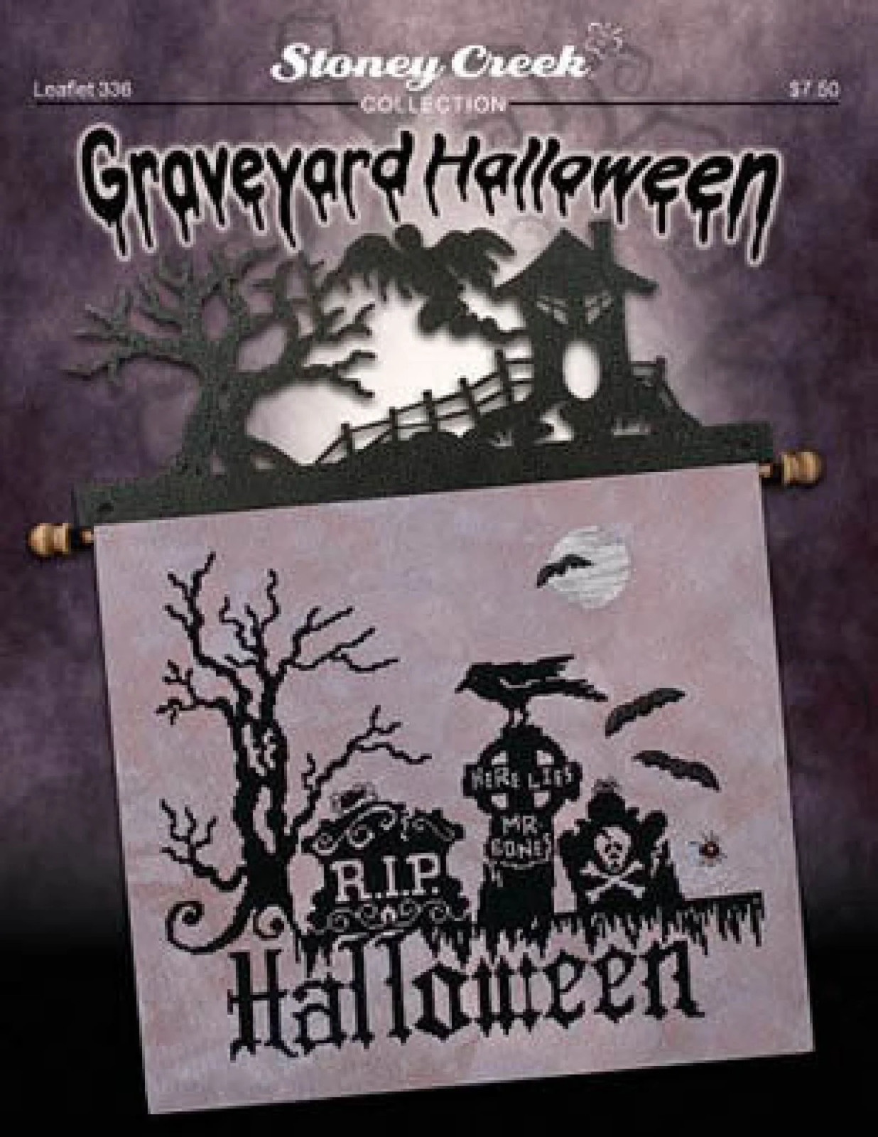 Graveyard Halloween LFT336 by Stoney Creek cross stitch pattern