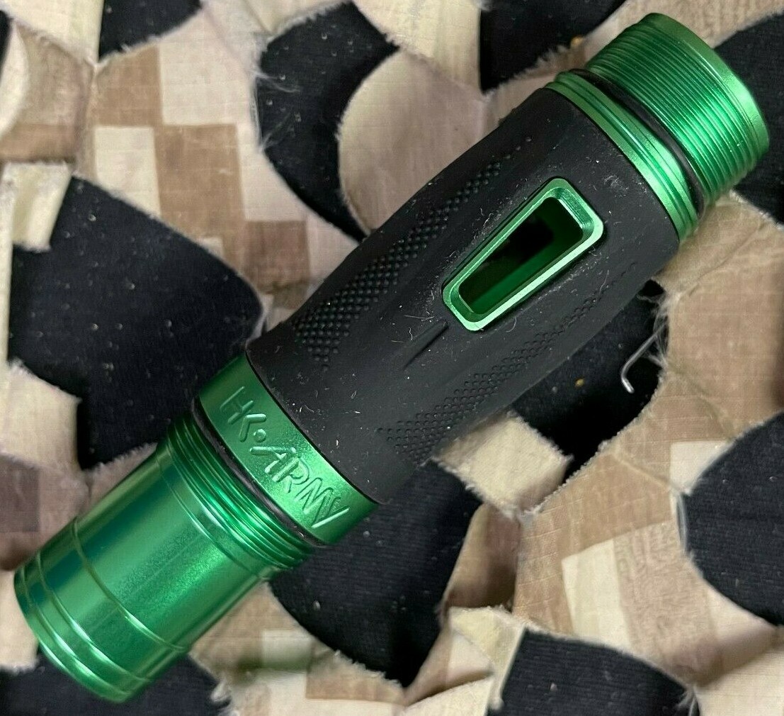 NEW HK Army Autococker Threaded LAZR Barrel Back - Dust Neon Green