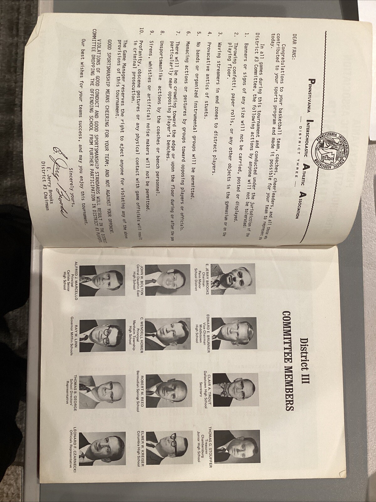 1976 Pennsylvania High School Championship Basketball Program