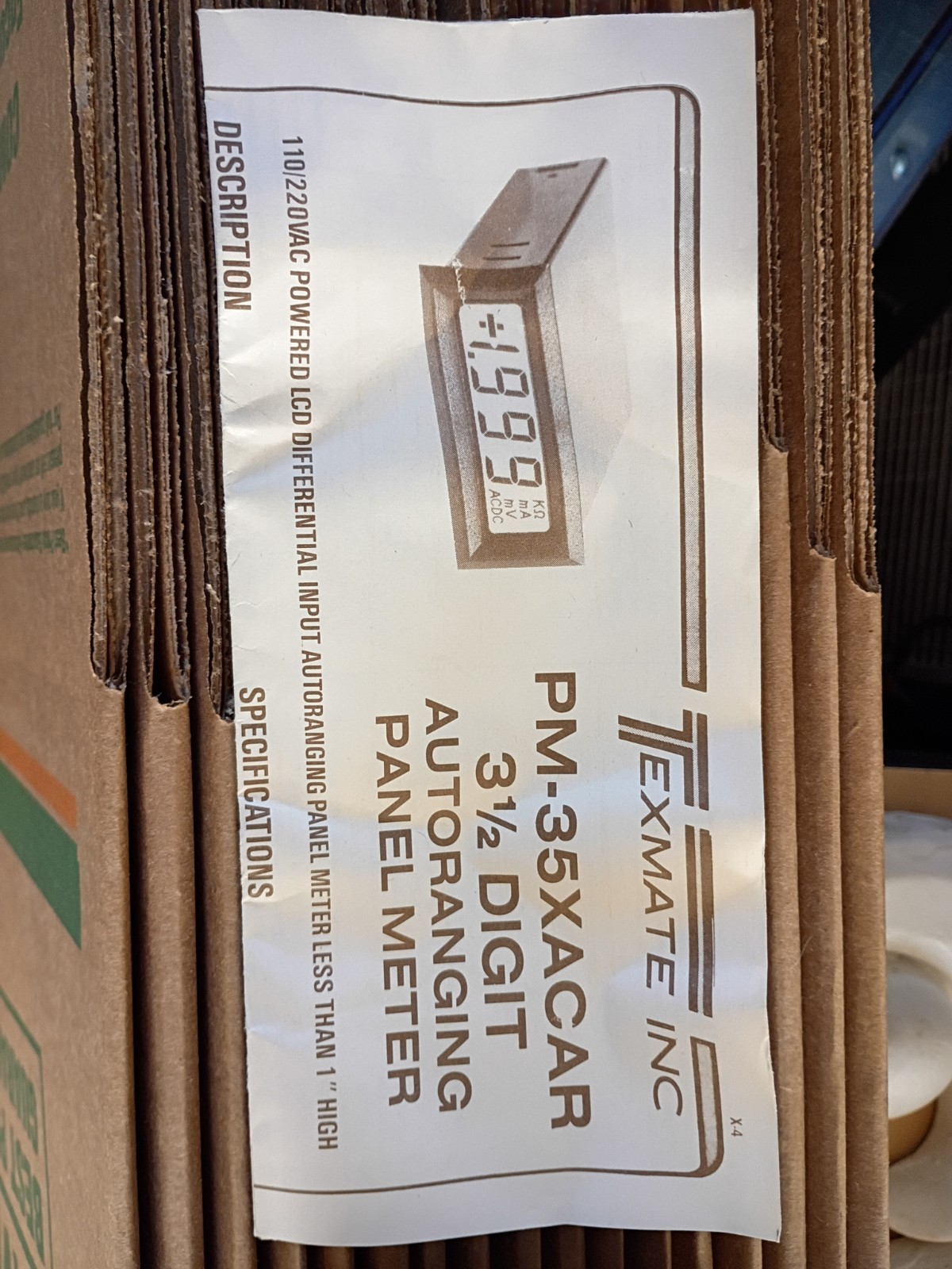 Texmate PM-35x (AC) A/R LCD Screen In Box With Paperwork
