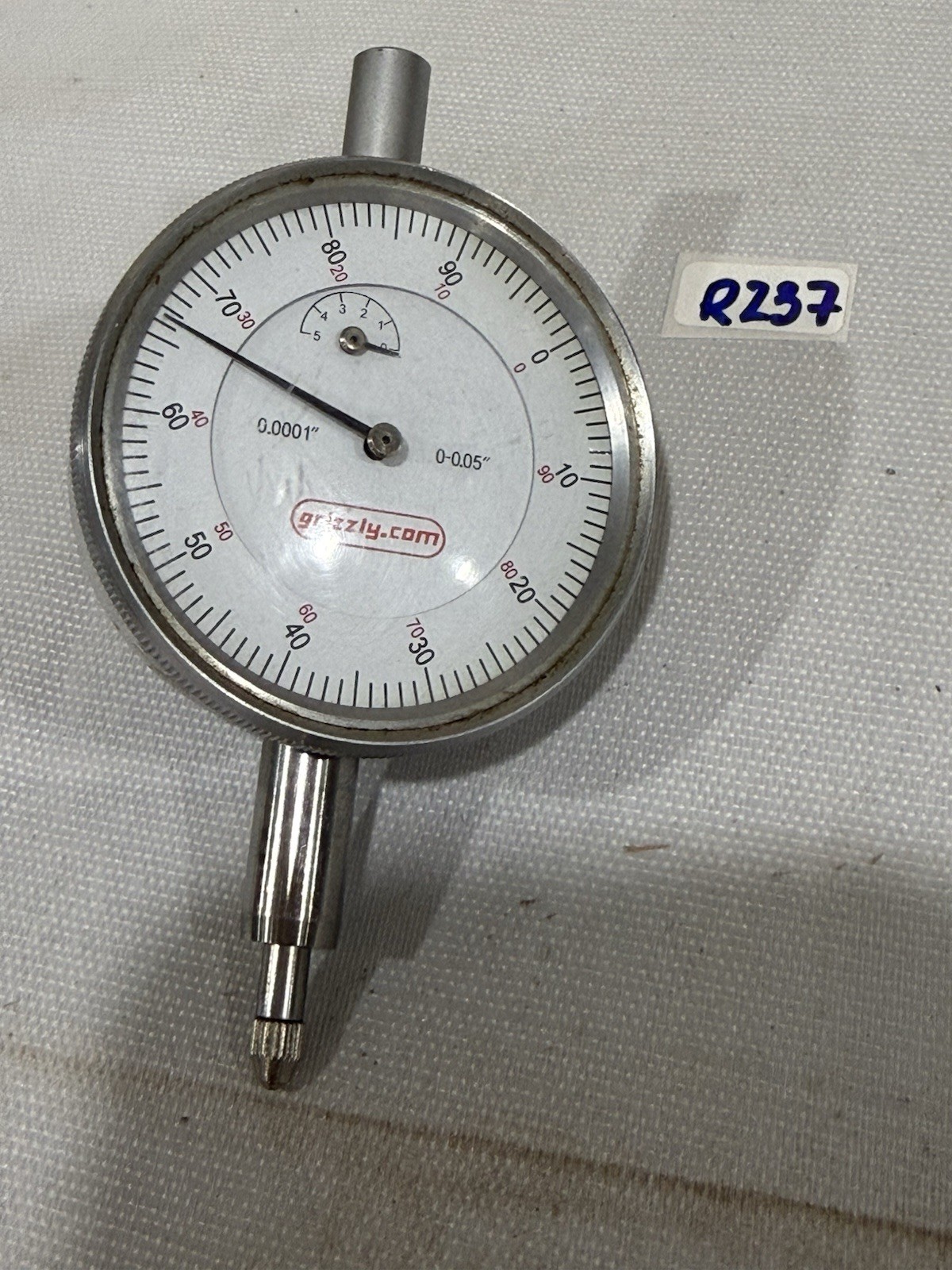 Grizzly Dial Indicator 0-0.05” Range 0.0001” Graduation Precision Gauge Used