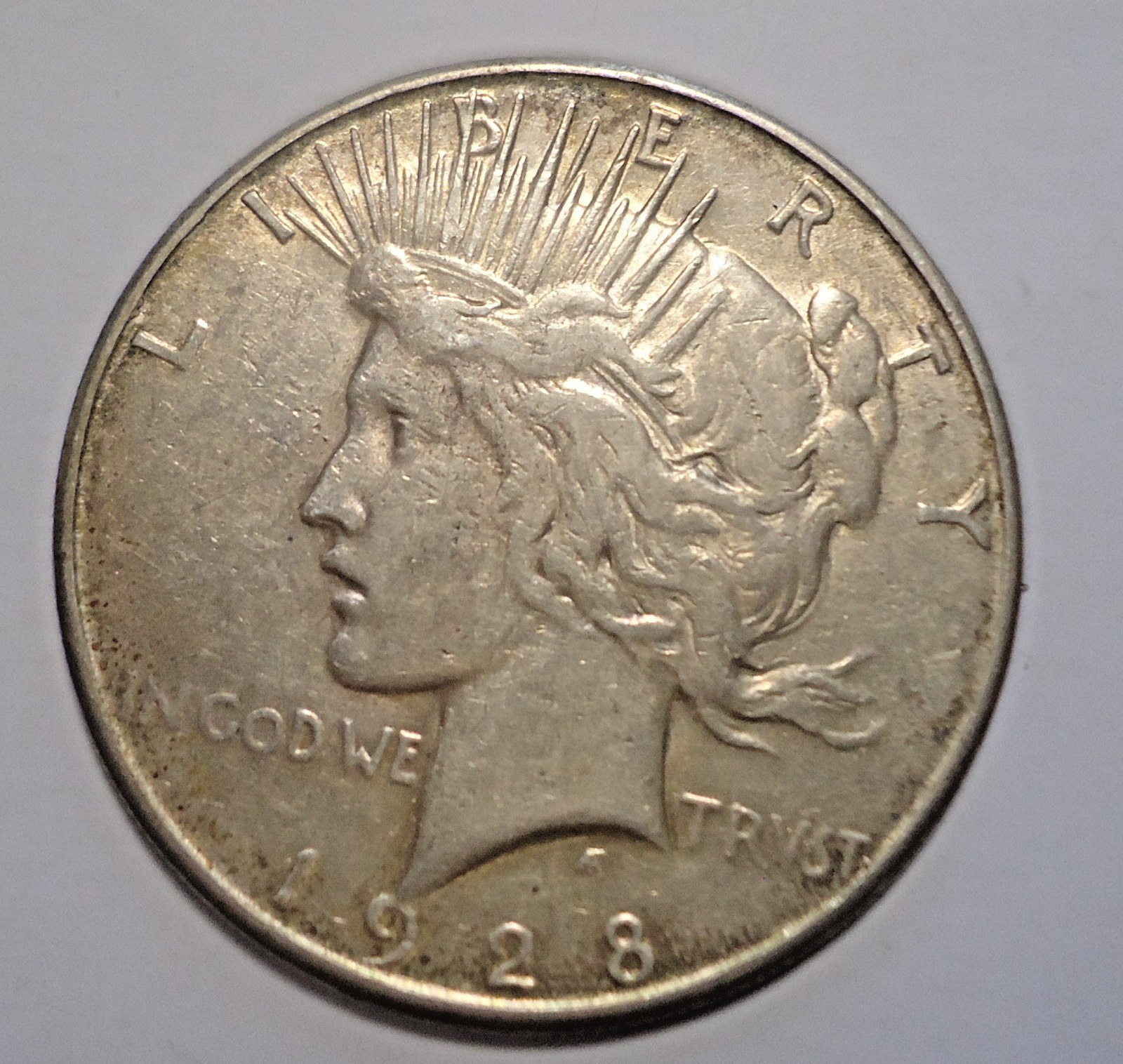 Choice Extremely Fine+/AU 1928 S San Francisco Peace dollar FREE SHIPPING!