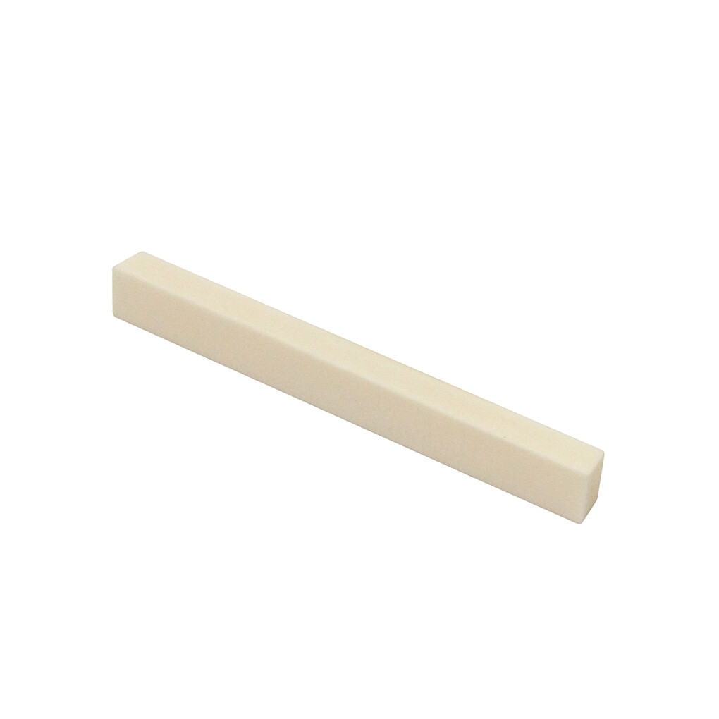 FLEOR Uncarved Bone Nut Saddle Blank Material 85*10*6mm for DIY Guitar Bass