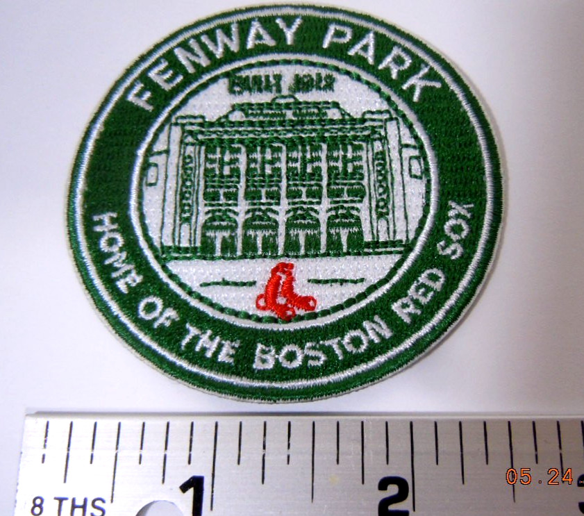 BOSTON RED SOX-FENWAY PARK Embroidered Iron-On Patch 2 1/2"