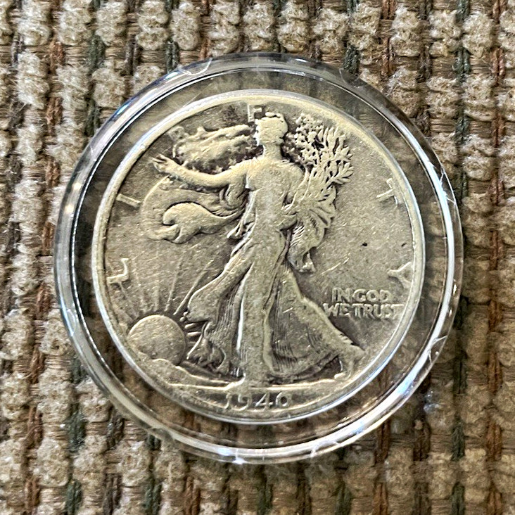 Walking Liberty Half Dollar 1940 P 50C Silver 0.9 Fine Philadelphia